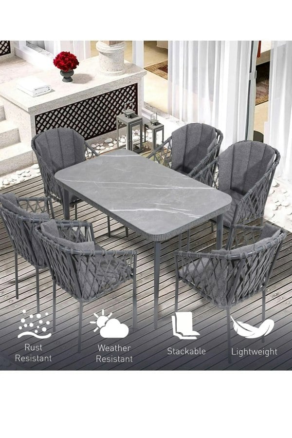 Groundlevel The Sweenie 7 Piece Outdoor Furniture Set