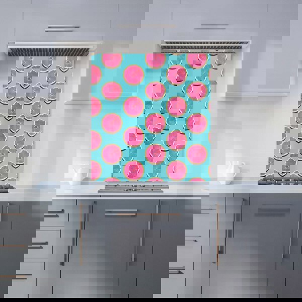 Warren Reed - Designer Fruity Pattern Of Pink Grapefruit Kitchen Splashback