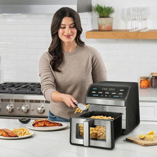 Dyzi Digital Air Fryer 7.6L Touch Control Large Capacity Black