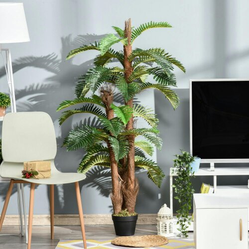 Wyld Haus Nohane Roma Artificial Green Fern Style Plant In Pot For Interior Decorative Use