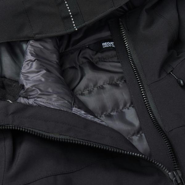 Regatta Womens/Ladies Denbury 3 in 1 Jacket - Black/Ash - 