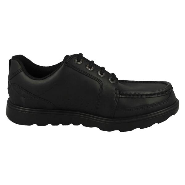 Start-rite Boys Rhino By Startrite Camoflauge Material Detailed Lace Up Moccasin School Shoes Cadet