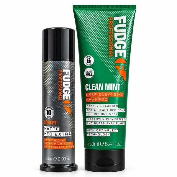 Fudge Clean Mint Deep Cleansing Shampoo 250ml  + Matte Hed Extra 85ml