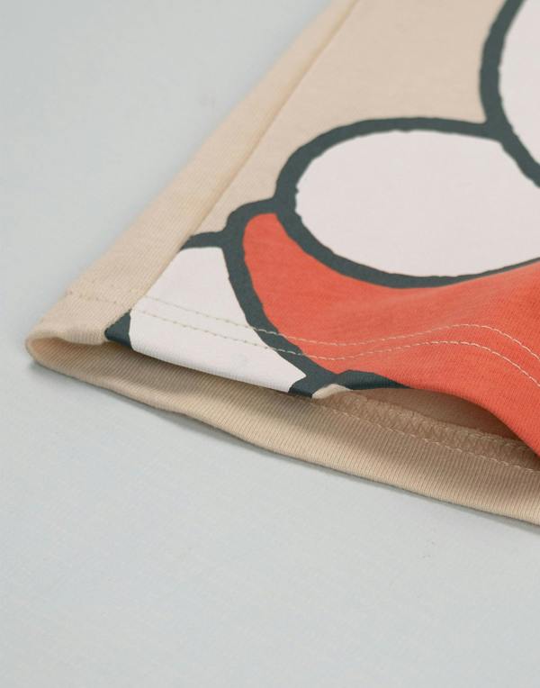Miffy Girls Beige Character Face Short Sleeved T-Shirt
