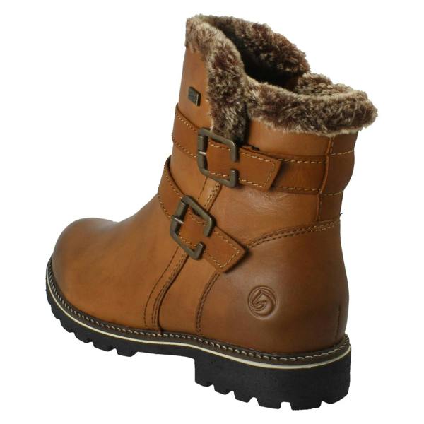 Remonte Ladies Remonte Lambskin Lined Leather RemonteTEX Zip Up Ankle Boots D8484