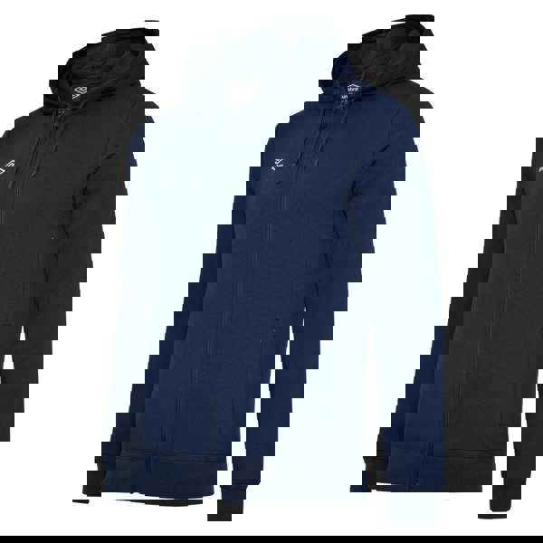 Umbro Mens Club Leisure Full Zip Hoodie - Navy/White