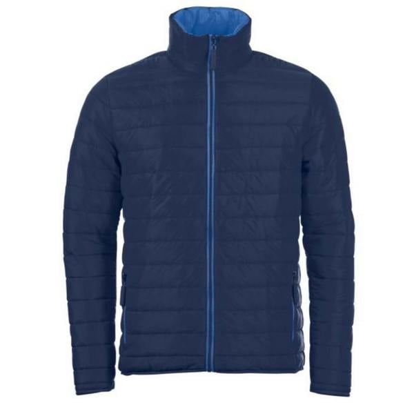 SOLS Mens Ride Padded Water Repellent Jacket - Navy - 