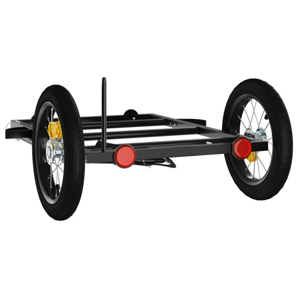 Berkfield Bike Cargo Trailer Black 122x53x28 cm Iron