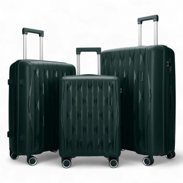 Infinity Luggage Hard Shell Suitcase Cabin TSA Luggage Travel Set