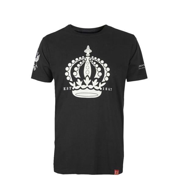 T-Shirt-Rugby-Queens-House-1871-Black-Front