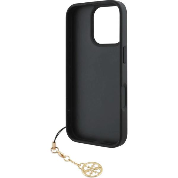 Guess 4G Charms Collection Hybrid Case for iPhone 16 Pro 6.3" Black - GUHCP16LGF4GCK