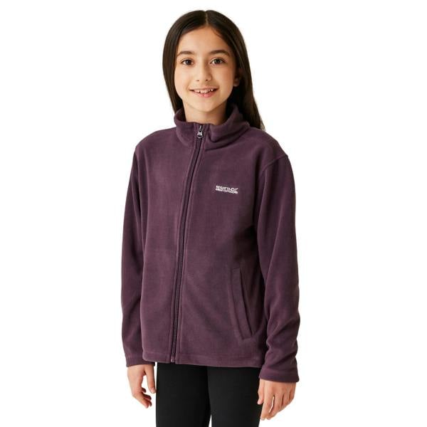 Regatta Great Outdoors Childrens/Kids King II Lightweight Full Zip Fleece Jacket - Deep Plum - 