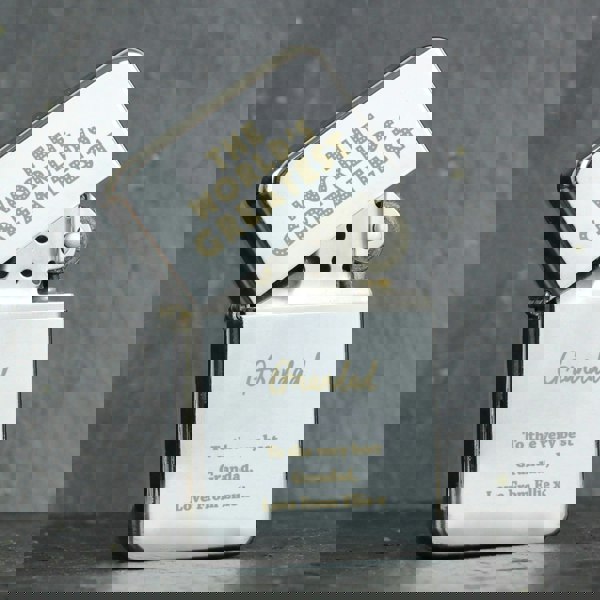 Personalised Memento Company Personalised 'The World's Greatest' Silver Lighter