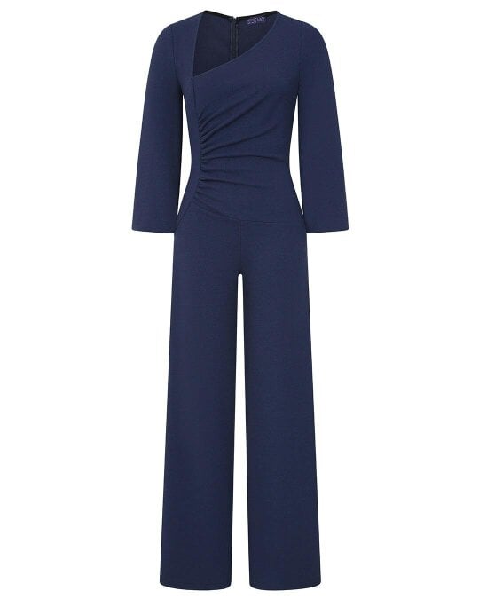 HotSquash Ruched Jumpsuit with Sleeves