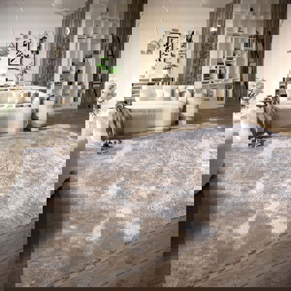 High Pile Cream Rug Calida – Ultra-Soft Plain