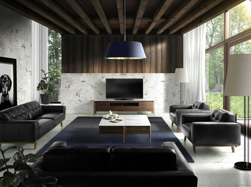 Angel Cerdá Black Leather Chester Armchair 5037