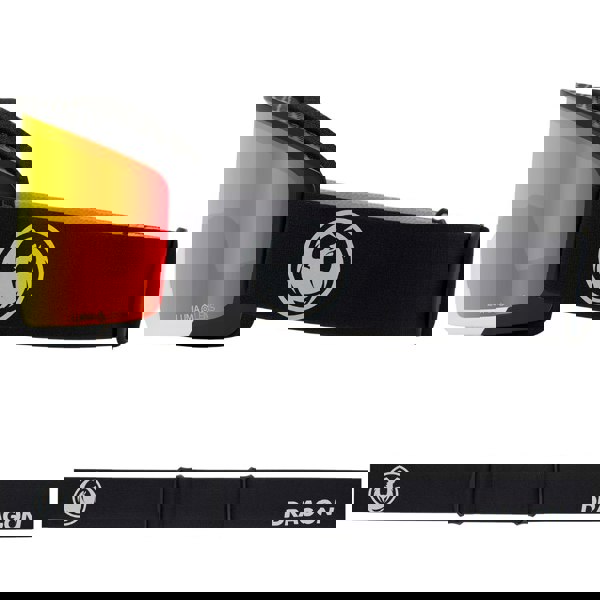 Dragon DX3 PLUS OTG - Nouveau Black with Lumalens Red Ionized & Lumalens Dark Smoke Lens