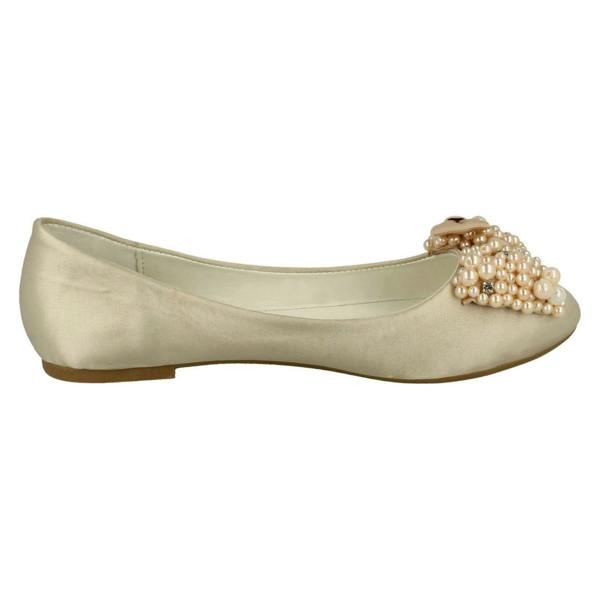 Spot On Ladies Spot On Bow Ballerina Flats F80090