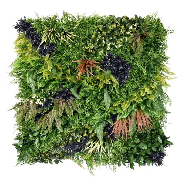 Premium Artificial Plants Green Wall Panel 1m x 1m - Charm C - Evergreenery