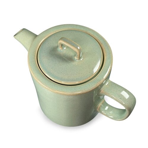 Scandi Home Oslo 1L Ceramic Teapot with Stainless Steel Infuser, Sage Green