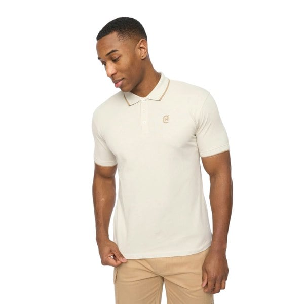 Crosshatch Mens Utilate Polo Shirt - Light Stone
