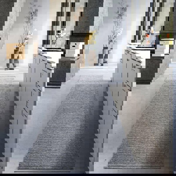 The Rugs Handwoven Natural Wool Rug - Sustainable Elegance