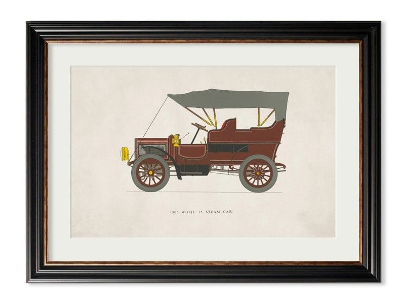 Exceptional Art 1905 WHITE 15 STEAM CAR