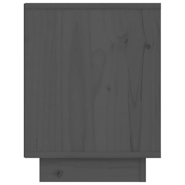 Berkfield Bedside Cabinets 2 pcs Grey 40x30x40 cm Solid Wood Pine