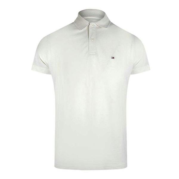 Tommy Hilfiger Mens Weathered Polo Shirt - White