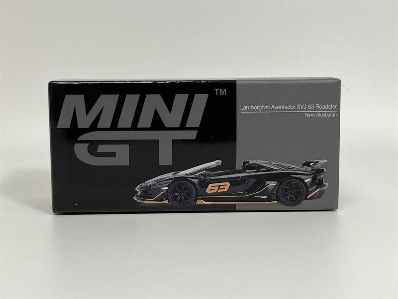 Mini GT Lamborghini Aventador SVJ 63 Roadster Nero Aldebaran 1:64 Mini GT MGT00803L