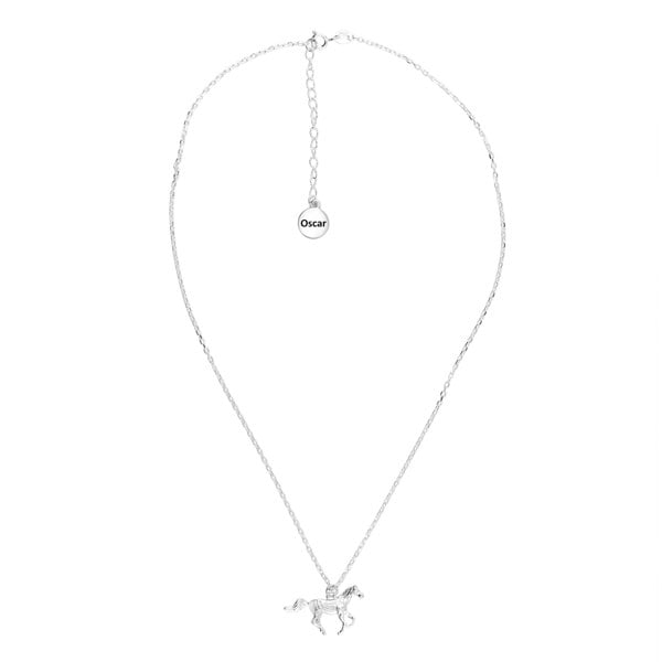 Horse Silver Necklace - Personalised - MYLEE London