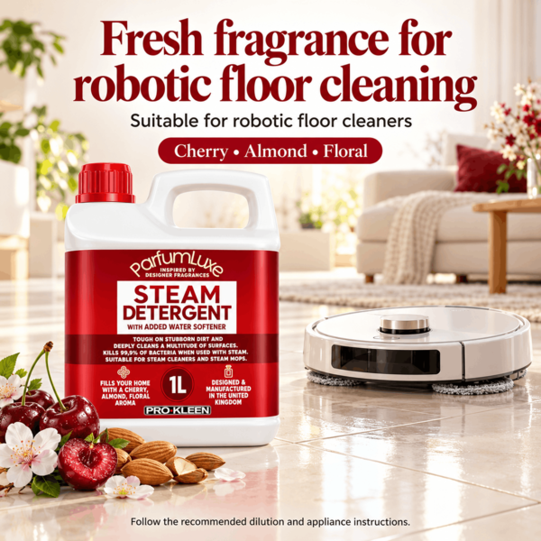 ProKleen Pro-Kleen Parfum Luxe Steam Mop Detergent Lost Cherry 1L x2 - Deeply Cleans, Removes Stains, Deodorises