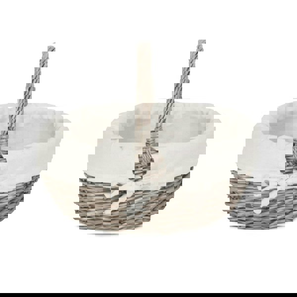 Wicker Bathroom Shopping Basket