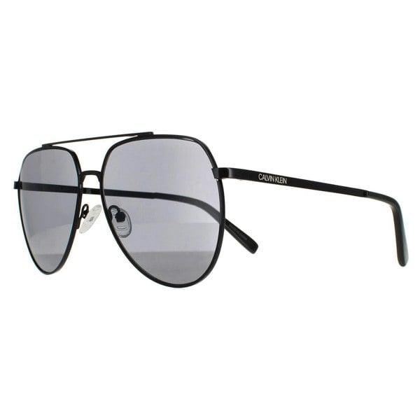 Calvin Klein Sunglasses CK20124S 001 Shiny Black Solid Smoke