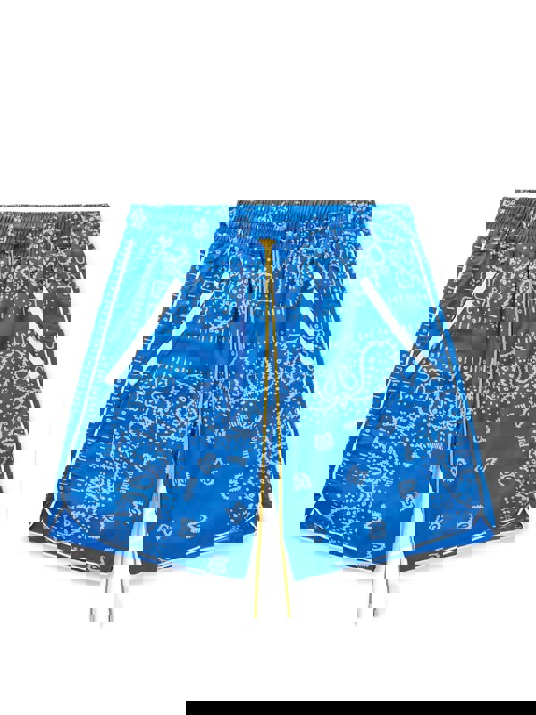 Rhude Bandana Shorts Blue