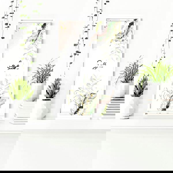 Bathroom with art | Set of 3 Tropical wall art prints