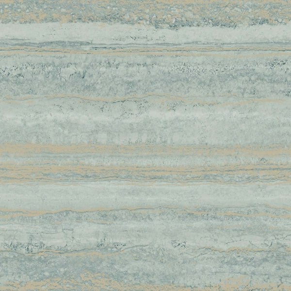 World of Wallpaper Strata Marble Effect Wallpaper - Sage Green/Gold