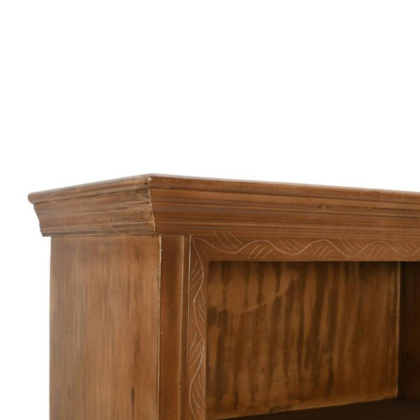Wyld Haus Brighton Mango Wood Large Bookcase 3 Shelves and 2 Doors