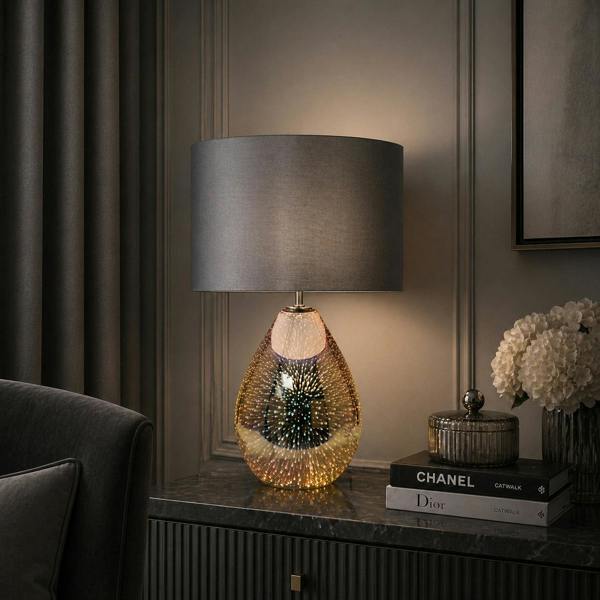 Pagazzi Lighting Geller 61cm Glass Table Lamp