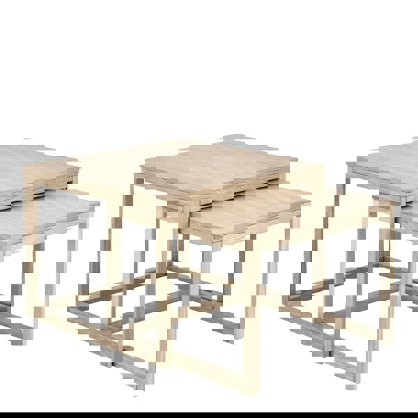 Furniture To Go Cornus Coffee Table in White Oak Set of 2