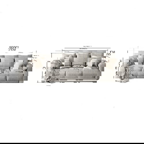 Koch Three Seater Sofa, Three Seater Corner Sofa, Linen-Rit Concept-Rit Concept