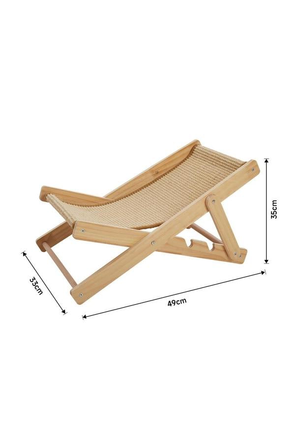 Living and Home Sisal Cat Recliner Cat Bed for Scratching and Sleeping