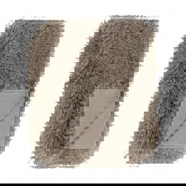 Furn Rowan Faux Fur Throw - Mocha