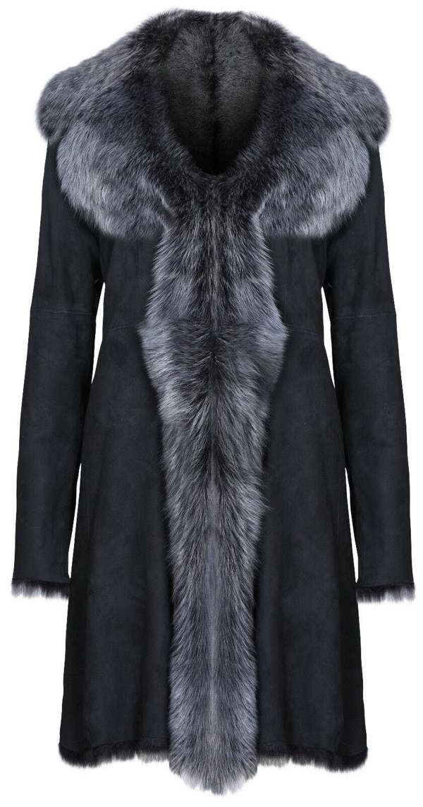Infinity Leather Womens Toscana Sheepskin Suede Trench Coat-Rochester