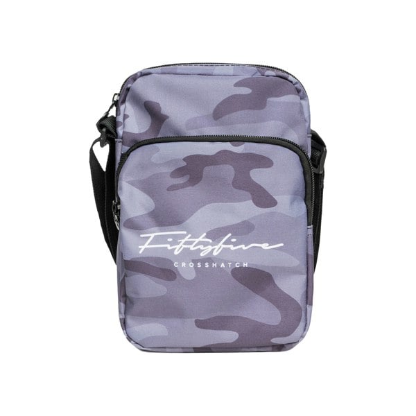 Crosshatch Mens Demilare Camo Crossbody Bag - Black