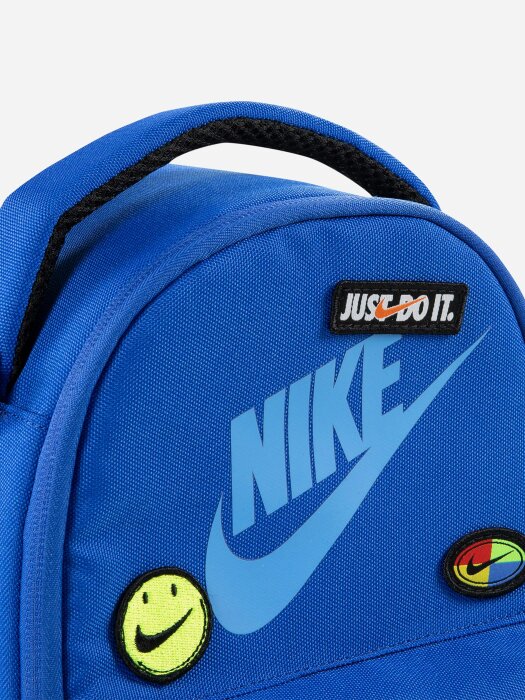 Nike Kids Logo Patch Lunch Tote Bag in Blue (27cm)