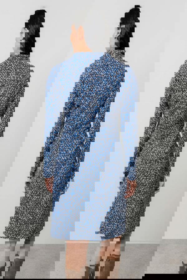 Lily & Me Elmore Organic Cotton Jersey Shirt Dress Cobalt