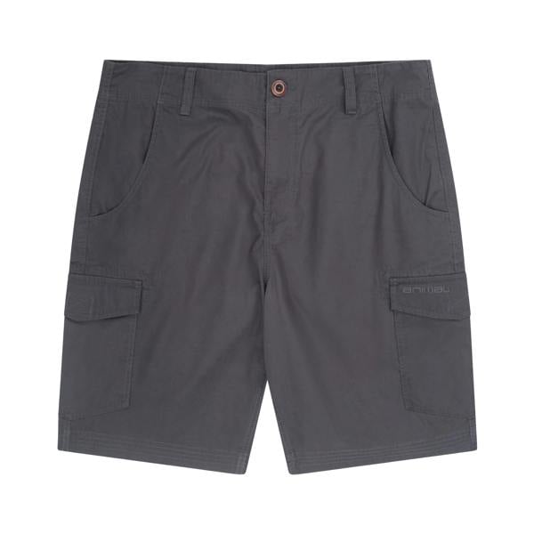 Animal Mens Atlantis Organic Cargo Shorts - Charcoal - 