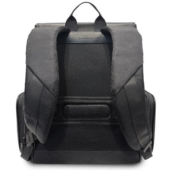 BMW Side Pockets Metal Logo Backpack 15" Black - BMBP15SIPUISLK