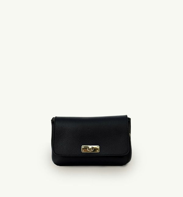 Apatchy London The Maisie Leather Bag - Black